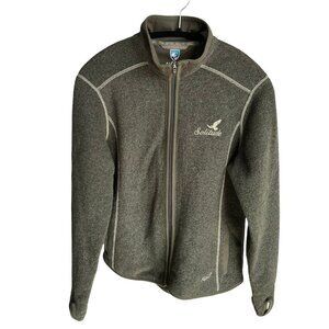 KUHL Women's Olive Green Alfpaca Fleece Full Zip Jacket Thumb Holes KÜHL, Medium